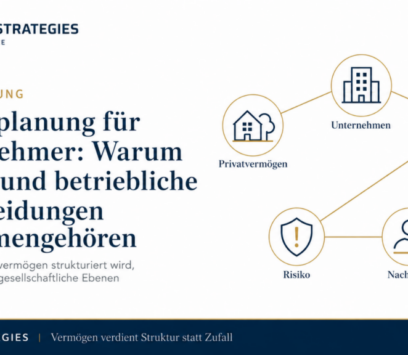 Finanzplanung für Unternehmer: Warum private und betriebliche Entscheidungen zusammengehören